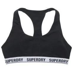 Brassière Superdry Crop Bralette Black Pas Cher