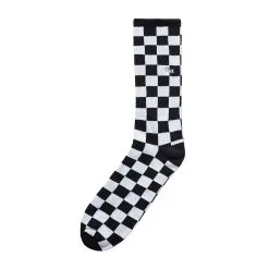 Chaussettes Vans Mn Checkerboard Crew Ii Black Pas Cher