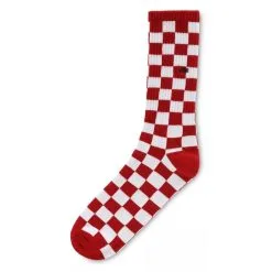 Chaussettes Vans Mn Checkerboard Crew Red / White Check Moins Cher