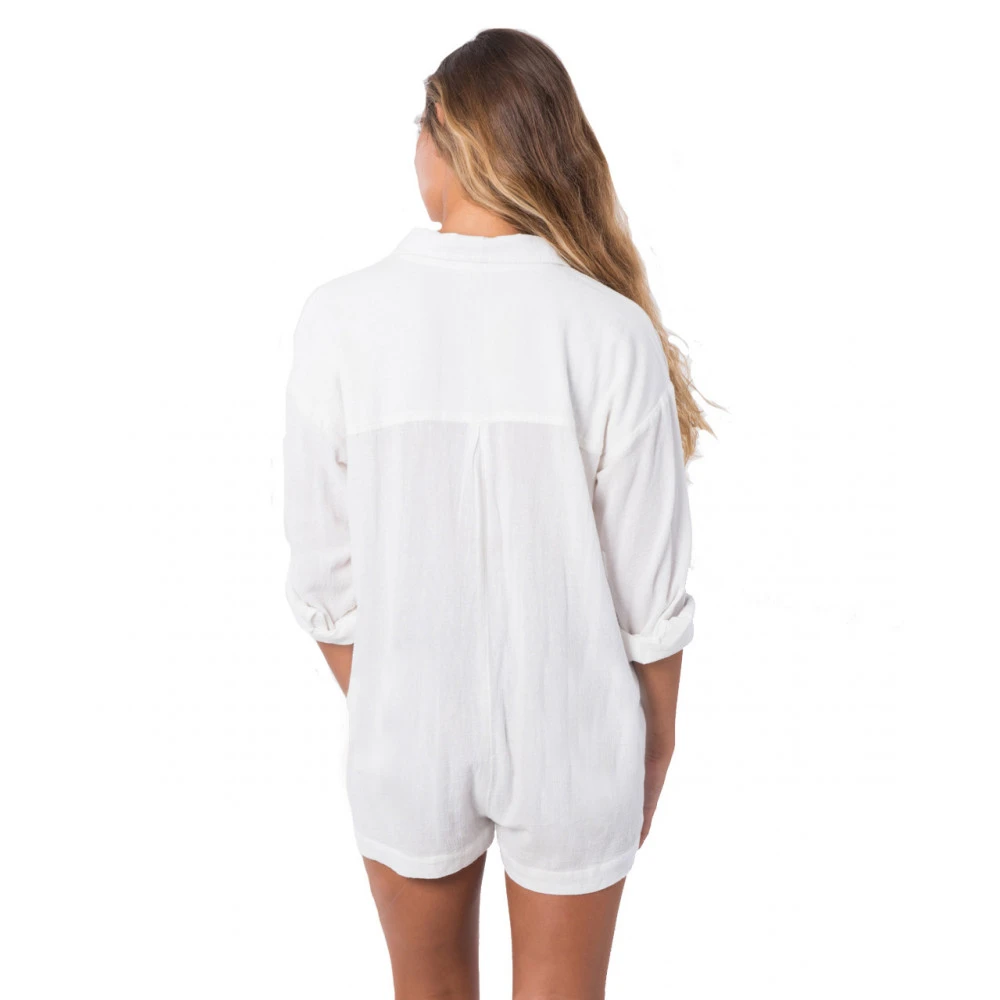 Combishort Rip Curl The Adrift Romper White Déstockage – Image 2