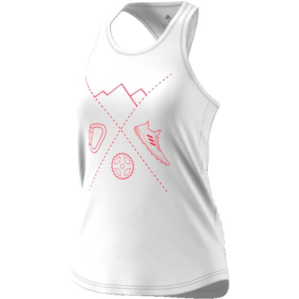 Débardeur Adidas W Ascend White Moins Cher