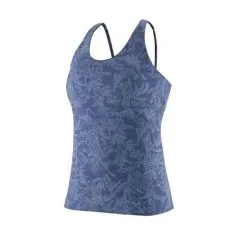 Patagonia DEBARDEUR FEMME MIBRA TANK FLOWER CURRENT BLUE