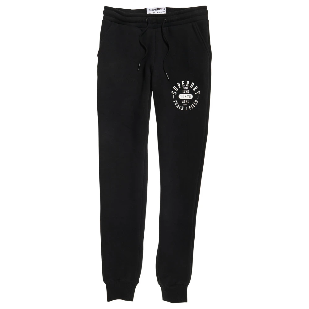 Jogging Superdry Track & Field Jogger Black Déstockage
