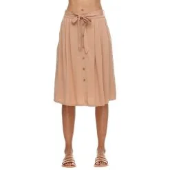 Jupe Mi-Longue Ragwear Lejla Beige Pas Cher