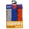 Boxer Superdry Orange Label Blue / Orange / Grey Pas Cher