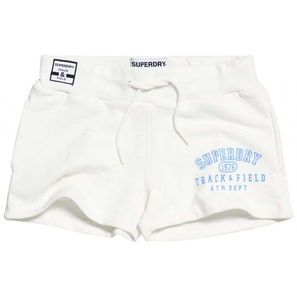 Short Superdry Track & Field Cream Rabais