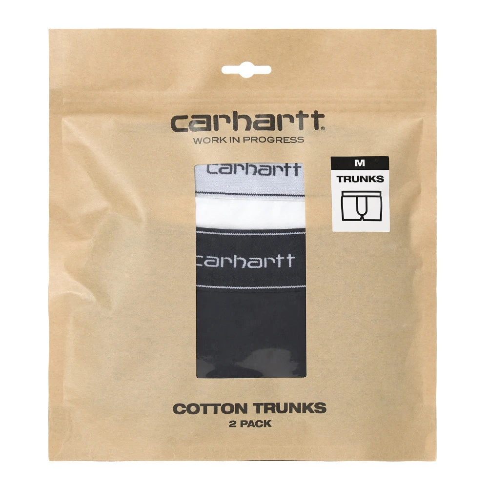 Boxer Carhartt Cotton Trunks White / Black 2-Pack Moins Cher – Image 2