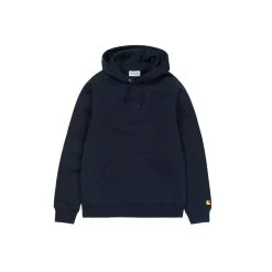 Sweat à Capuche Carhartt Hooded Chase Sweat Dark Navy / Gold Pas Cher