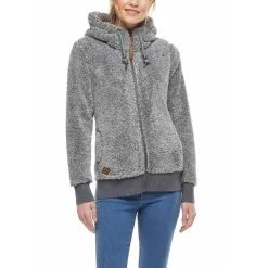 Sweat à Capuche Zippé Ragwear Vilma Grey Soldes