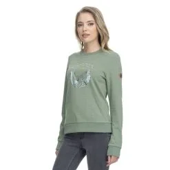 Sweat Ragwear Effa Organic Green Pas Cher