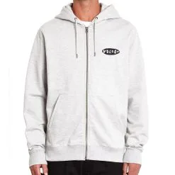 Sweat à Capuche Volcom Supply Stone Zip Heather Grey Rabais