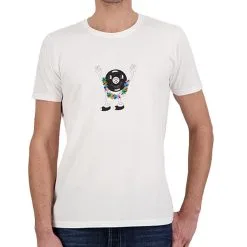 T-shirt Kulte Flower Boy White En Remise
