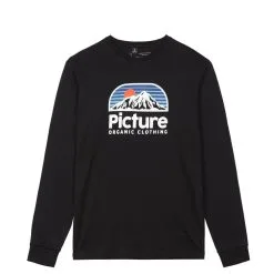 T-Shirt Picture Organic Authentic Ls Teeshirt Black Pas Cher