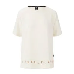 T-shirt Picture Organic Novita Urban Tech Smoke White Déstockage