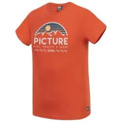 T-shirt Picture Organic Yukon Burnt Orange Rabais