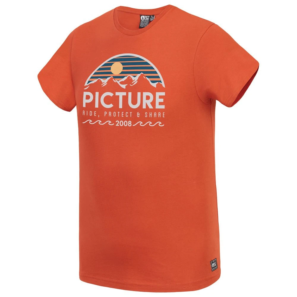 T-shirt Picture Organic Yukon Burnt Orange Rabais