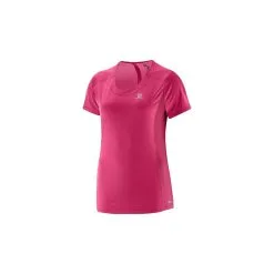 T-shirt Salomon Agile Ss Tee Lotus Pink Moins Cher