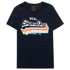 T-shirt Superdry Vintage Logo Tee Eclipse Navy Moins Cher