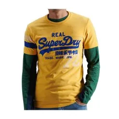 T-shirt Superdry Vintage Logo Varsity Upstate Gold Marl Moins Cher