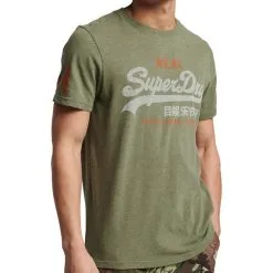 T-shirt Superdry Vintage VL Classic Tee Thrift Olive Marl En Remise