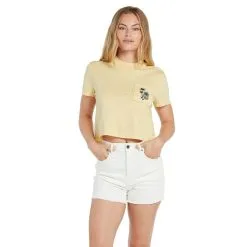 T-shirt Volcom Pocket Dial Tee Wheat Moins Cher