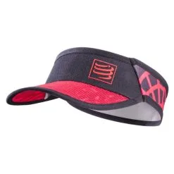 Visière Compressport Spiderweb Ultralight Black / Red Pas Cher